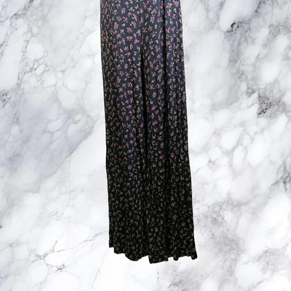 NastyGal Floral Print Square Neck Fitted Jumpsuit - Picture 8 of 12